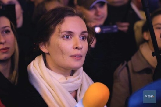 Журналістка «Белсату» Кацярына Андрэева. Фота: Ірына Арахоўская / Belsat.eu Журналістка «Белсату» Кацярына Андрэева. Фота: Ірына Арахоўская / Belsat.eu
