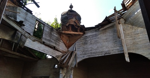 У Касцюковіцкім раёне разбураецца царква