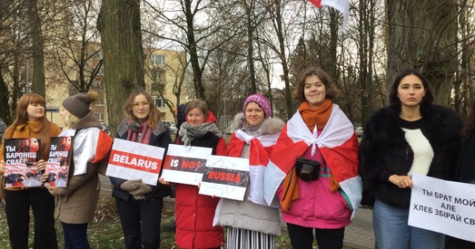 У Вільні адбыўся пікет супраць інтэграцыі Беларусі і Расіі (фота)