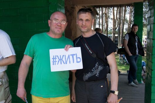 Аляксандр Кабанаў і Міхаіл Галуза (справа). Фота: racyja.com Аляксандр Кабанаў і Міхаіл Галуза (справа). Фота: racyja.com
