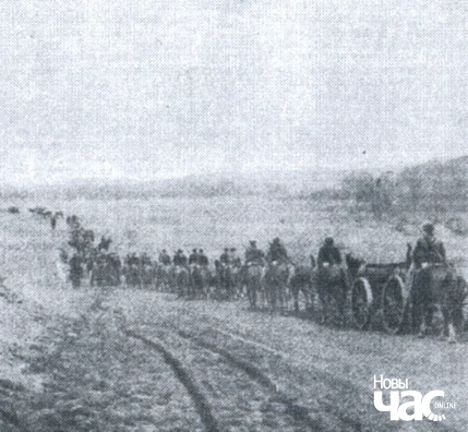 Калонная чырвонаармейцаў ля Заслаўя Калонная чырвонаармейцаў ля Заслаўя