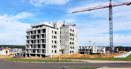 Каля Курапатаў будуюць жылы комплекс з пентхаусамі