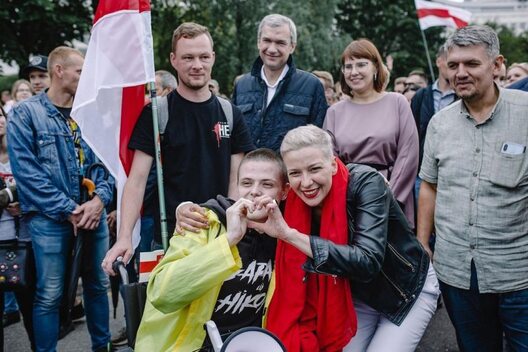 Іван Красоўскі з Марыяй Калеснікавай Іван Красоўскі з Марыяй Калеснікавай