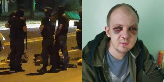 Аляксей Лапа ў момант затрымання і ў шпіталі Аляксей Лапа ў момант затрымання і ў шпіталі