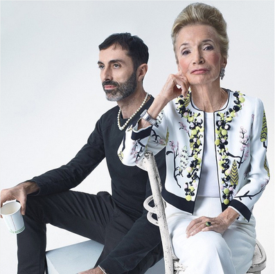 Дызайнер Giambattista Valli і «ікона стылю». 2015 год Дызайнер Giambattista Valli і «ікона стылю». 2015 год
