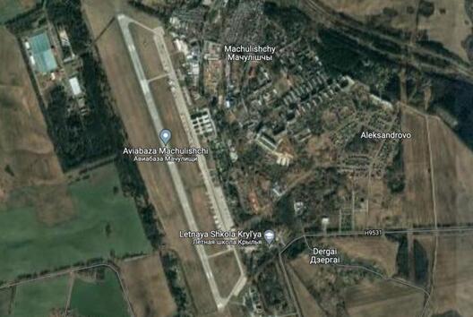 Тэрыторыя вакол гарадскога пасёлка Мачулішчы. Крыніца: Google Maps) Тэрыторыя вакол гарадскога пасёлка Мачулішчы. Крыніца: Google Maps)