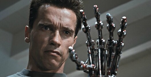 Кадр з фільма "Тэрмінатар-2" Кадр з фільма "Тэрмінатар-2"