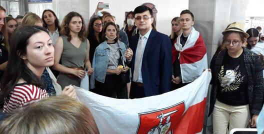 Студэнты МДЛУ пагражаюць страйкам / Радыё "Свабода" Студэнты МДЛУ пагражаюць страйкам / Радыё "Свабода"