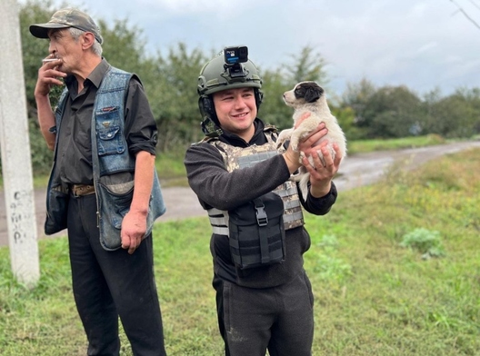 Мікалай Магілеўскі на эвакуацыі ў Саледары. Фота Instagram @nikolai_offline Мікалай Магілеўскі на эвакуацыі ў Саледары. Фота Instagram @nikolai_offline