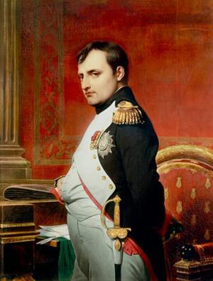 Партрэт Напалеона I пэндзля Поля Дэляроша. Выява: osenat.auction.fr, commons.wikimedia.org Партрэт Напалеона I пэндзля Поля Дэляроша. Выява: osenat.auction.fr, commons.wikimedia.org