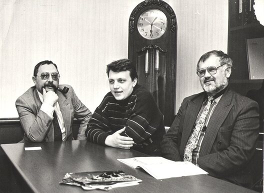 Павел Якубовіч, Павел Шарамет, Мікалай Галко (фота з асабістага архіву Мікалая Галко)﻿
