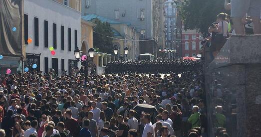 Масавы хапун на пратэстнай акцыі ў Маскве: больш за 500 затрыманых, у тым ліку дэпутаты