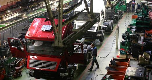 МАЗ выпаў з ТОП-5 пастаўшчыкоў грузавікоў на расійскі рынак