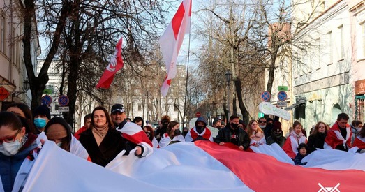 Сёння ў Вільні адбылася акцыя ў падтрымку Сяргея Ціханоўскага