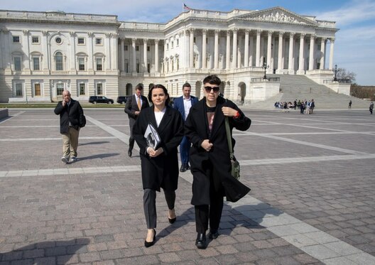 Святлана Ціханоўская ў Гарвардзе. Фота прэс-службы Ціханоўскай Святлана Ціханоўская ў Гарвардзе. Фота прэс-службы Ціханоўскай