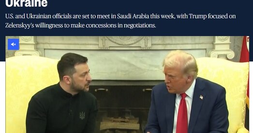 Трамп хоча ад Зяленскага больш, чым дамова аб карысных выкапнях