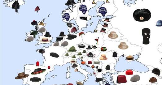 Беларусь на незвычайных картах: ваяўнічы патрыятызм, самыя папулярныя галаўныя ўборы