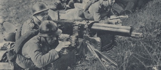 Польскі кулямёт на вучэннях Польскі кулямёт на вучэннях