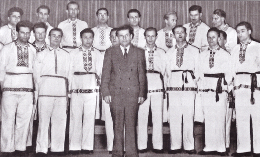 Студэнцкі хор Міколы Равенскага. Лювен, 1952 г. Студэнцкі хор Міколы Равенскага. Лювен, 1952 г.
