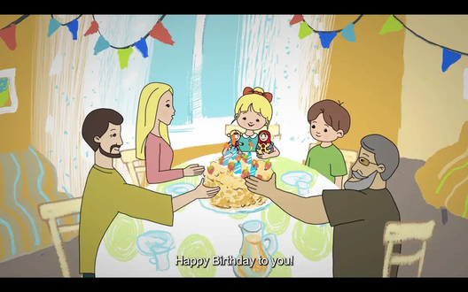 Кадр з мультфільма "Дзяржаўныя сімвалы Рэспублікі Беларусь. Каляндар святаў" / РУП "Беларусьфільм" Кадр з мультфільма "Дзяржаўныя сімвалы Рэспублікі Беларусь. Каляндар святаў" / РУП "Беларусьфільм"