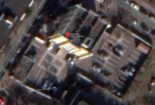 Схема: Дзяніс Буркоўскі, малюнак: Google мапы Схема: Дзяніс Буркоўскі, малюнак: Google мапы