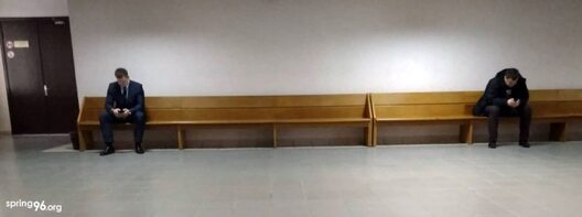 Сведкі: справа — намеснік начальніка ў Маскоўскім РАУС А. Трышкін Сведкі: справа — намеснік начальніка ў Маскоўскім РАУС А. Трышкін