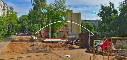 Схема: Дзяніс Буркоўскі. Малюнак: Google мапы Схема: Дзяніс Буркоўскі. Малюнак: Google мапы