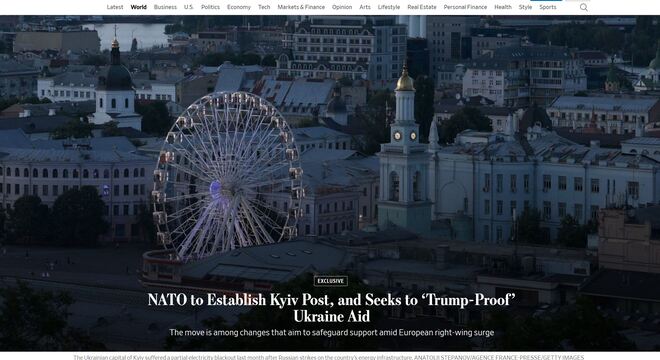 WSJ: NATO мае план дапамогі Украіне, нават калі Трамп стане прэзідэнтам ЗША У NATO ёсць план, як дапамагаць Украіне, калі здарыцца перамога Трампа на выбарах у ЗША