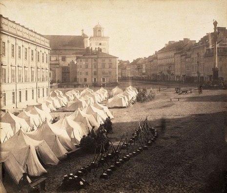 Варшава, лагер расійскіх войскаў, 1861 Варшава, лагер расійскіх войскаў, 1861