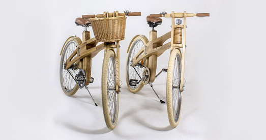 Драўляны ровар ад беларускага вытворцы дзвярэй