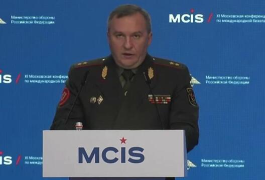 Віктар Хрэнін падчас выступлення на канферэнцыі ў Маскве. 15 жніўня 2023 года. Скрыншот трансляцыі Віктар Хрэнін падчас выступлення на канферэнцыі ў Маскве. 15 жніўня 2023 года. Скрыншот трансляцыі