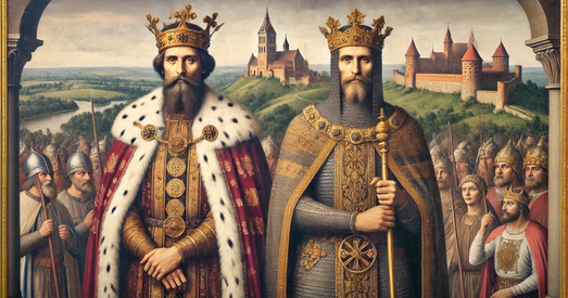 Як Ягайла вымушана пасябраваў з Вітаўтам у 1401 годзе