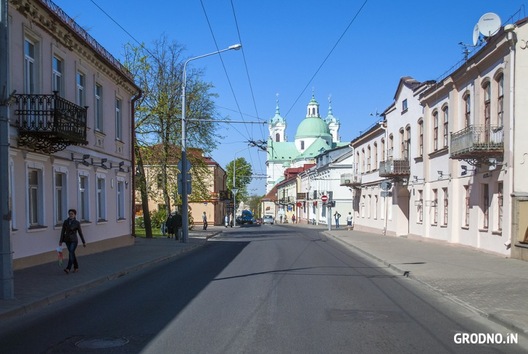 Вуліца Маркса ў самым цэнтры Гродна, якая магла б стаць пешаходнай Вуліца Маркса ў самым цэнтры Гродна, якая магла б стаць пешаходнай