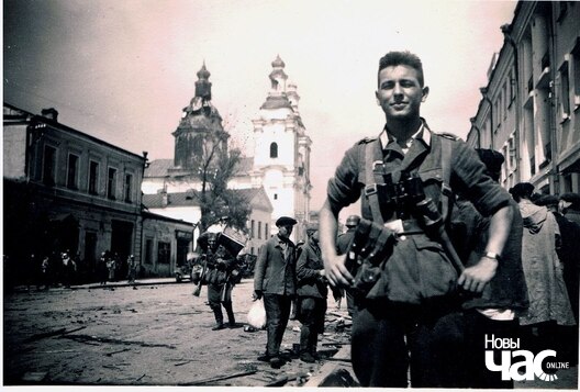 Вуліца Першамайская, лета 1941 г. Вуліца Першамайская, лета 1941 г.