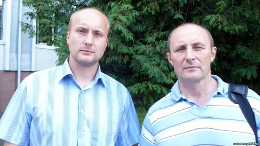 Аляксей Мілюкоў з бацькам Аляксей Мілюкоў з бацькам