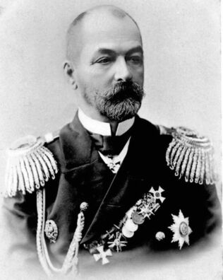 Віцэ-адмірал Зіновій Пятровіч Раждзественскі. Крыніца: wikipedia.org Віцэ-адмірал Зіновій Пятровіч Раждзественскі. Крыніца: wikipedia.org