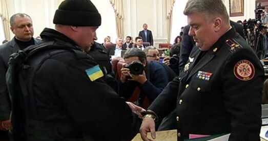 Затрыманне ўкраінскіх чыноўнікаў на пасяжэнні Кабміна было паказана ў прамым эфіры