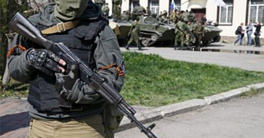 Тэрарысты ў Славянску ўзброены найноўшай расійскай зброяй — баец Нацгвардыі