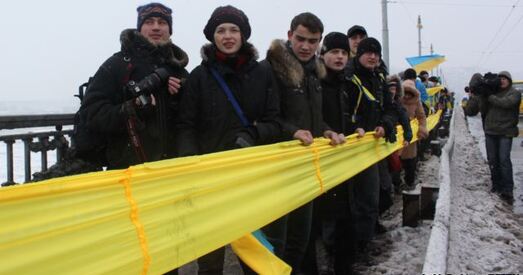 У Кіеве на мітынг апазіцыі сабраліся каля 20 тысяч чалавек