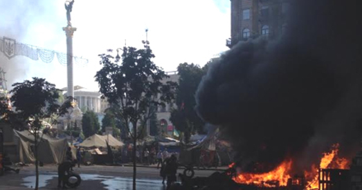 У час супрацьстаяння на кіеўскім Майдане ёсць пацярпелыя сярод праваахоўнікаў — МУС Украіны