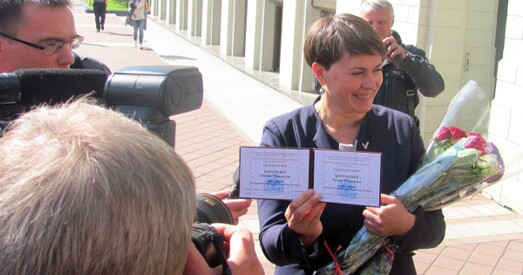 Як сустракалі кандыдатаў (фотарэпартаж)