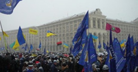 Удзельнікі Еўрамайдана забараняюць падпісваць пагадненне аб далучэнні Украіны да МС