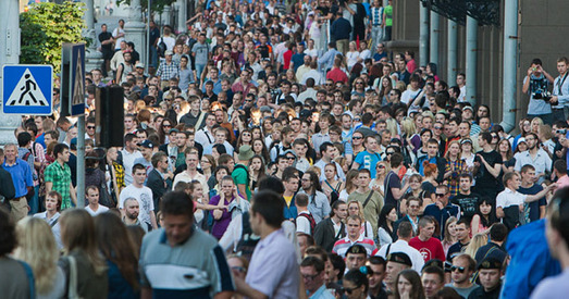 З пачатку года насельніцтва Мінска павялічылася амаль на 6,7 тысяч чалавек