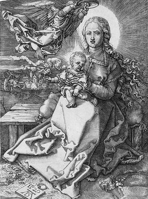 «Дзева Марыя, каранаваная анёлам» , Альбрэхт Дзюрэр, 1520 «Дзева Марыя, каранаваная анёлам» , Альбрэхт Дзюрэр, 1520
