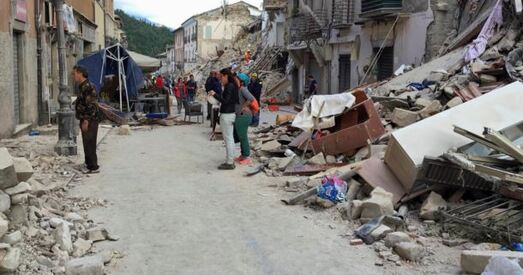 У Італіі ўведзены рэжым надзвычайнага становішча з-за землятрусу