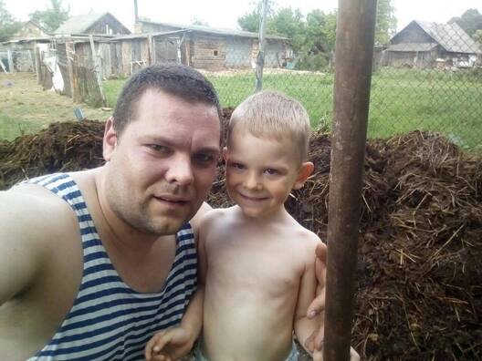 Вадзім Леван з сынам Вадзім Леван з сынам