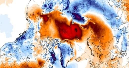 На Паўночным полюсе ў снежні пабіты тэмпературны рэкорд