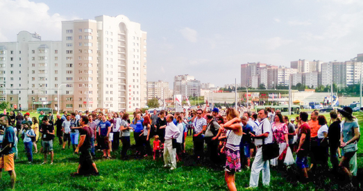 «Канцэрт незалежнасці» на пікеце ў Лагвінца (шмат фота +відэа)