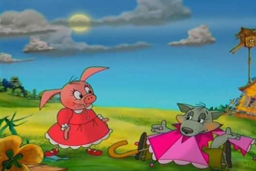 Кадр з фільма "Рэактыўнае парася" Кадр з фільма "Рэактыўнае парася"