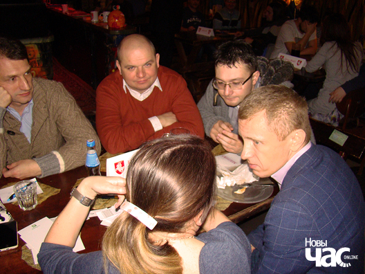 Сярод удзельнікаў паб-квіза вядомыя палітыкі, журналісты Сярод удзельнікаў паб-квіза вядомыя палітыкі, журналісты